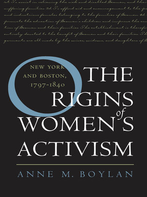 cover image of The Origins of Women's Activism